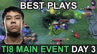 TI8 BEST PLAYS The International 2018 MAIN EVENT DAY 3 Highlights Dota 2 by Time 2 Dota #dota2