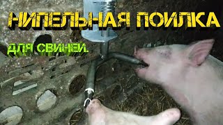 Нипельная поилка для свиней ✅