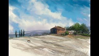 Paint a Tuscan Landscape with new Sargent brushes