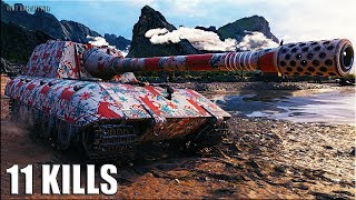 ЯГА Е 100 ТАЩИТ ? 11 фрагов ? World of Tanks лучший бой Jagdpanzer E 100