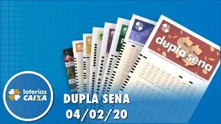 Resultado da Dupla Sena - Concurso nº 2046 - 04/02/2020