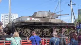 Паровоз. Ретропоезд "Воинский эшелон". Энгельс, 7 мая 2019 г.