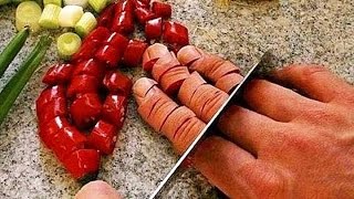 Люди 80 уровня Быстрая нарезка и разделка ножом от поваров профессионалов своего дела Супер нави