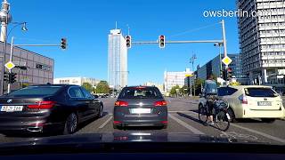 Авто прогулка по Берлину / Driving in Berlin 2017: Strausberger Platz - Prenzlauer Promenade