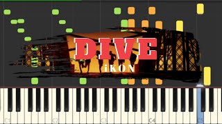 iKON - DIVE - Piano + Lyrics
