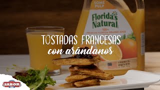 Tostadas francesas con arándanos I SaborUSA