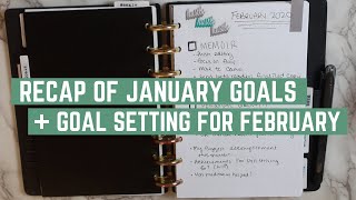 January Goals Recap + Setting Goals for February | Planning for 2020
