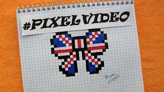 КАК РИСОВАТЬ БАНТИК ПО КЛЕТОЧКАМ #pixelvideo