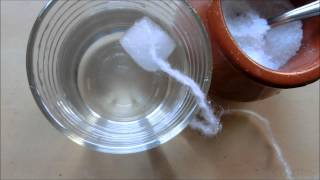 Cómo hacer un experimento con sal y hielo