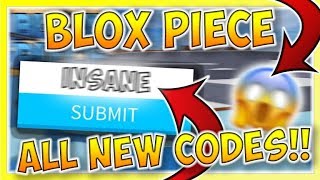 NEW BLOX PIECE CODES 2019 (Roblox Blox Piece)