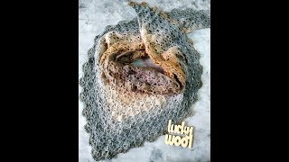 Ажурный бактус крючком. Chal