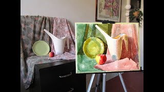 4. Вторая акварельная прописка натюрморта