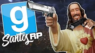 HELD HOSTAGE BY JESUS!  | Garry's Mod Santos RP