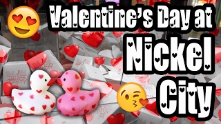 Winning Valentine's Day prizes at Nickel City arcade! | The Crane Couple