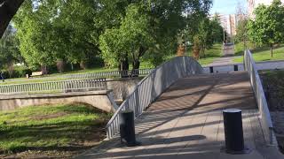 Река Битца в парке "Битца" в Северном Бутово