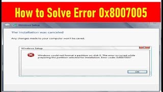 How to Solve Error 0x80070057 Failed To Format the Selected Partition While Installing Windows