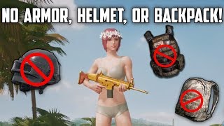 THE COMMANDO CHALLENGE! - No Armor, Backpack, or Vest! - PUBG Mobile