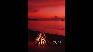 BTS - MAGIC SHOP but you're by the sea and a campfire