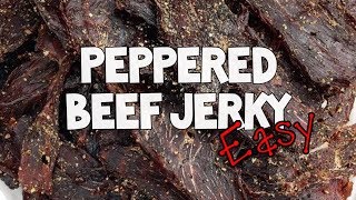 Peppered Beef Jerky - Easy KETO