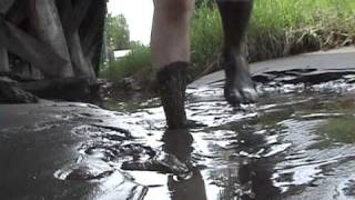 barefeet in quicksand