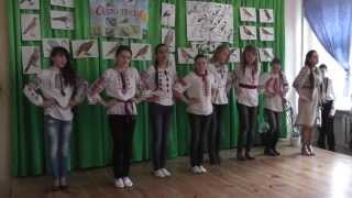 Танець "Дівчина - весна". (7-Б клас). Радехівська ЗОШ №1.