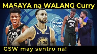 Giannis. INAMIN na masaya siya na WALANG Steph Curry Ngayong Season. May starting Center na ang GSW!