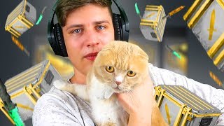 СЧАСТЛИВАЯ ЛАПА! МОЙ КОТ ВЫБИЛ МНЕ ДОРОГОЙ НОЖ В КС:ГО! (CS:GO Открытие кейсов)