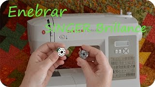 Como enhebrar una maquina de coser singer (SINGER brillance)