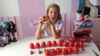 18 Surprise eggs Cars, Cars 2, Киндер сюрпризы тачки