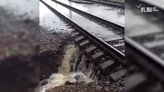 VL.ru - В районе Баневурово поезд сошел с рельсов