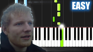 Ed Sheeran - Castle On The Hill - EASY Piano Tutorial by PlutaX