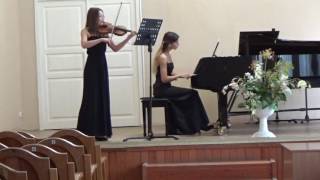 Моцарт. Соната для скрипки и фортепиано F dur KV376 - 1 часть