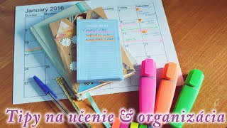 Tipy na učenie & organizácia