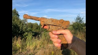 КОП по ВОЙНЕ. Пистолет ЛЮГЕР и револьвер НАГАН. Выезд на линию фронта .WW2 METAL DETECTING Фильм 81.