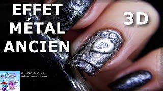 [TUTO] Nail Art effet Métal Brossé Ancien