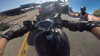 Saturday, August 31  Quick chat from the Yamaha Stryker, riding  home after Angeles Range shooting p