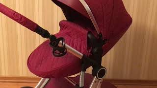 Best Baby Stroller Voondo Pote Red with Silver Frame Hot Mom