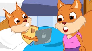 Famille d'Écureuil - Maman N'autorise Pas la Tablette Vidéos Animé 2020 en Français 13+