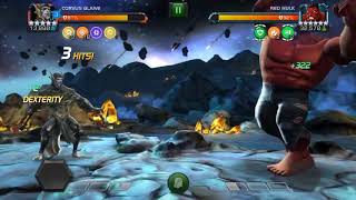 (Awakened) Corvus does not care about Spiked Armor! | UC Red Hulk easy Solo | MCOC