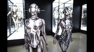 Two Fanboy Body Painters Pay Homage to SORAYAMA with SEXY ROBOT BODY PAINTINGS