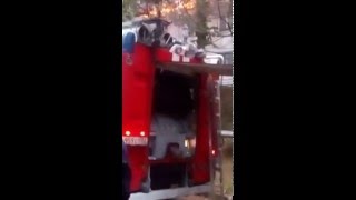 Пожар в Сочи Кудепста в школе интернат 13. Горит здание