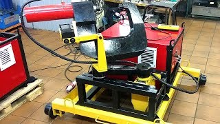 Установка для клёпки упорных угольников хребтовой балки УКЗУ-1