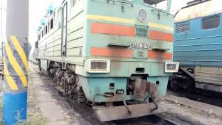 Секция "Б" магистрального тепловоза 2ТЭ116-1612 (ТЧ-2 Кривой Рог)