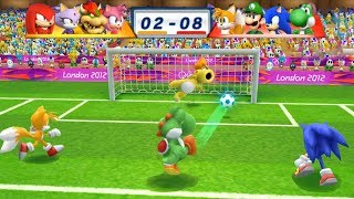 Mario & Sonic At The London 2012 Olympic Games Football # 195 Tails, Luigi, Sonic and Yoshi