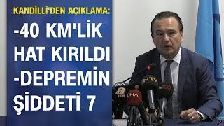 Kandilli'den Elazığ depremi açıklaması: 40 km'lik hat kırıldı, depremin şiddeti 7