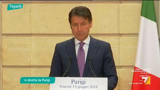 Il Premiere Conte: 'Chi mette i piedi in Italia mette i piedi in Europa'