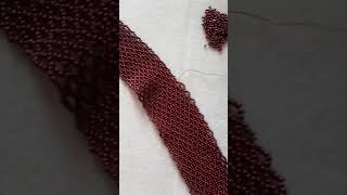 Плетение галстука из бисера, номер 10