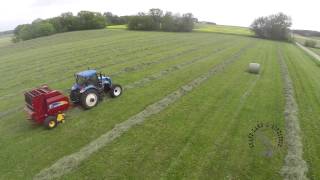 Raking And Baling Hay
