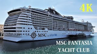 MSC Fantasia Yacht Club tour SPA and cabin 4K