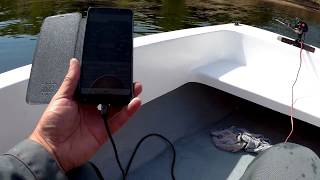 Скорость лодки Афина на электромоторе WATERSNAKE T18-FW